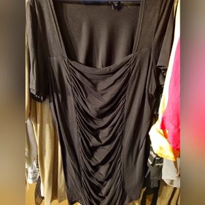 Black Ruched Top